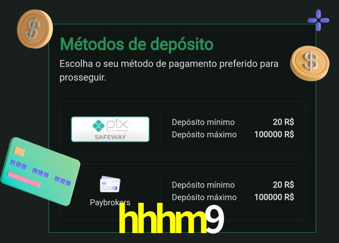 O cassino hhhm9 oferece uma grande variedade de métodos de pagamento